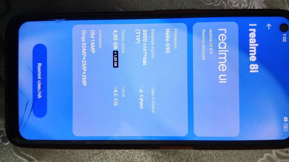 Realme 8i albatta kafolatlangan — 1