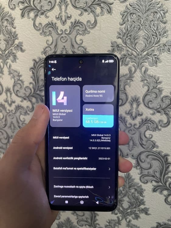 Redmi note 9S 128 6+2gb srochna — 2