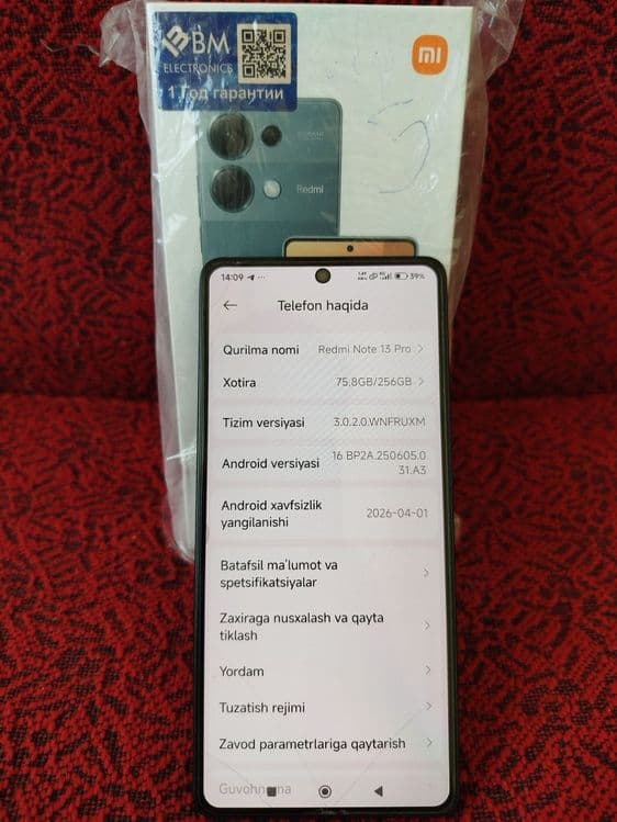 Redmi not 13 pro — 1