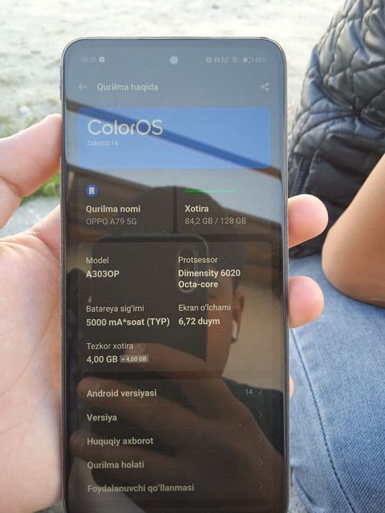 Oppo a79 5G judaham zòr tel — 3