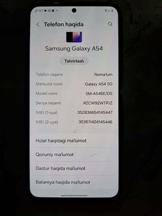 Galaxy a54 5g 8/256gb — 4