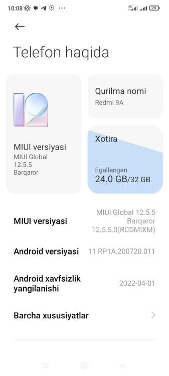 Smartfon Redmi 9A
