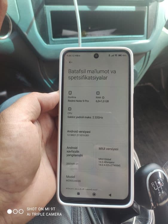 Redmi not 9 pro 6+1/64 sotiladi — 2