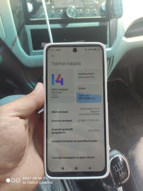 Redmi not 9 pro 6+1/64 sotiladi — 4