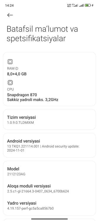 xiomi 12x 8/256gb — 3