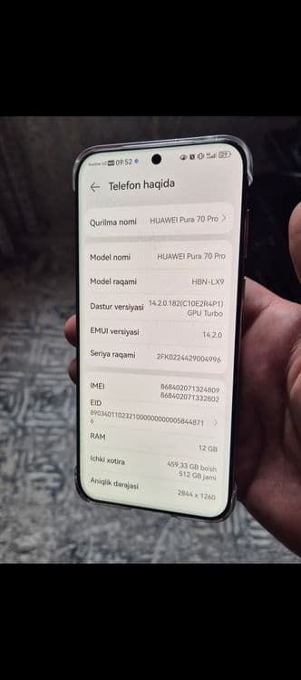 Huawei pura 70 pro 12/512 Gb — 2