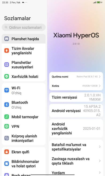 Redmi Pad Se 8.7 4+4/128GB — 1