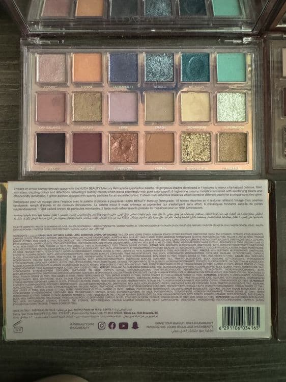 Палетки теней оригинал Huba beauty Anastasia Beverly Hills Tarte — 2