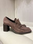Лоферы, туфли, 37-37,5, натуральная замша, TJ Collection оригинал
