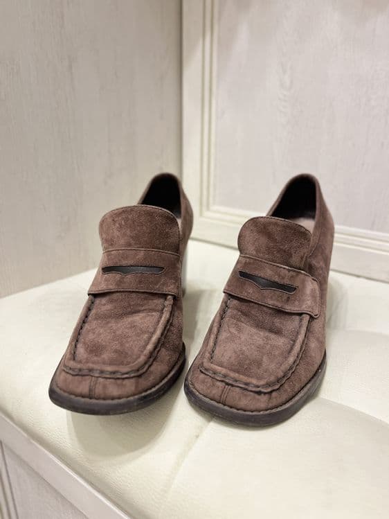 Лоферы, туфли, 37-37,5, натуральная замша, TJ Collection оригинал — 2