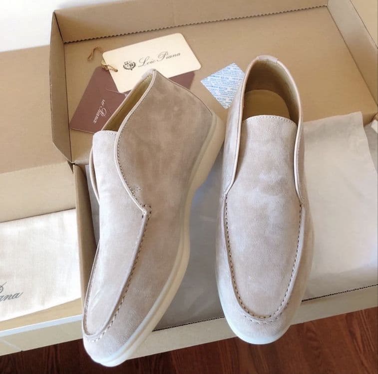 Замшевый ботинки Loro Piana lux — 1