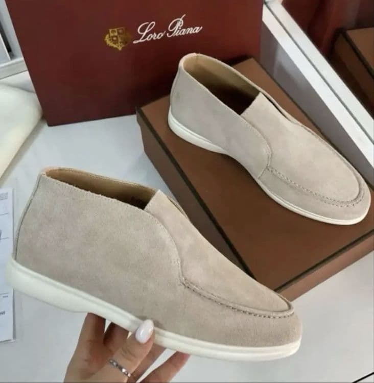 Замшевый ботинки Loro Piana lux — 3