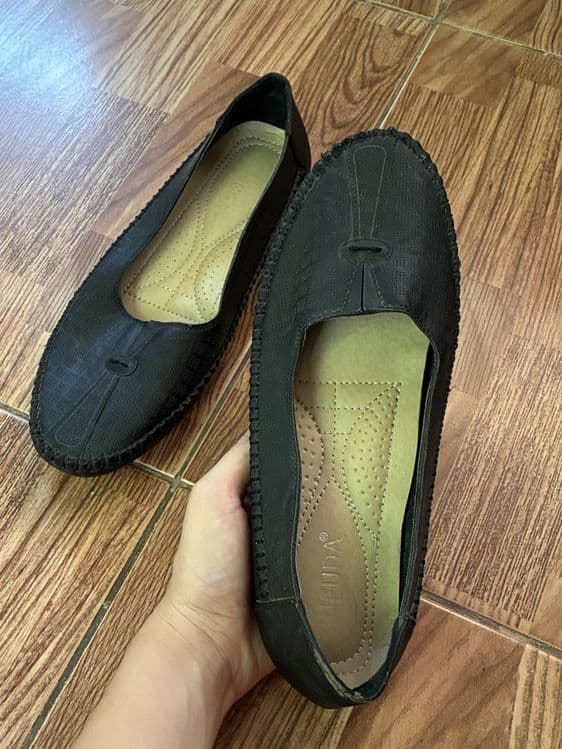 Женские макасины черные — 2