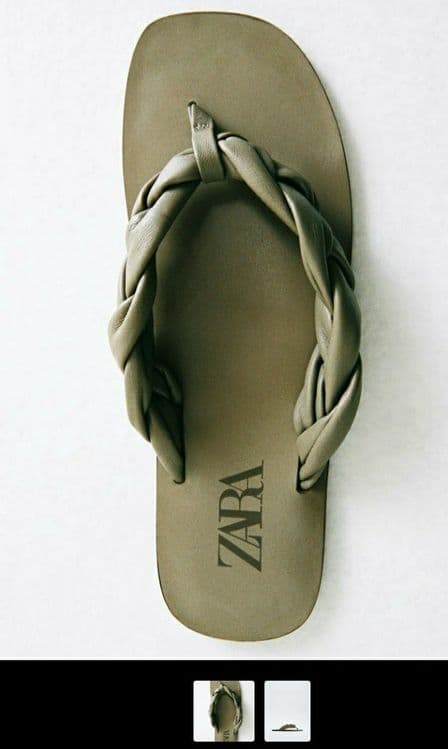 Шлепки кожа от фирмы Zara размер 38 — 1
