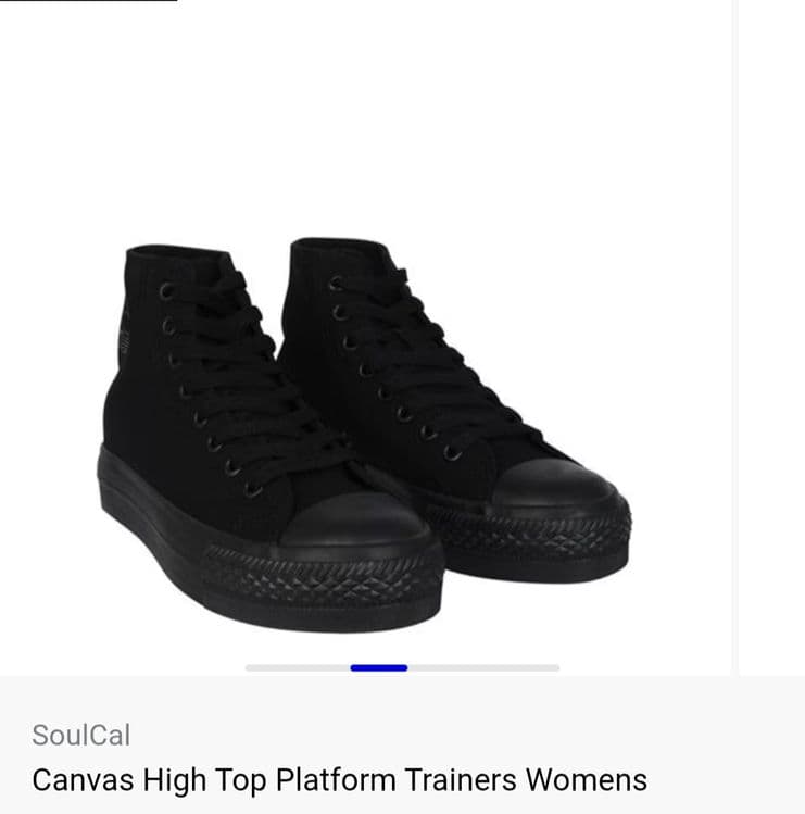 Женские кеды Soul Cal Canvas High Top Platform Trainers — 3