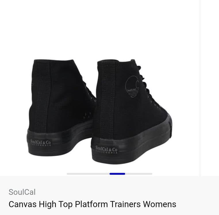Женские кеды Soul Cal Canvas High Top Platform Trainers — 5
