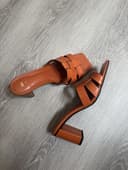ZARA мюли кожаные