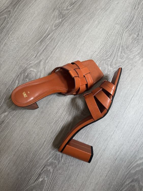 ZARA мюли кожаные — 1
