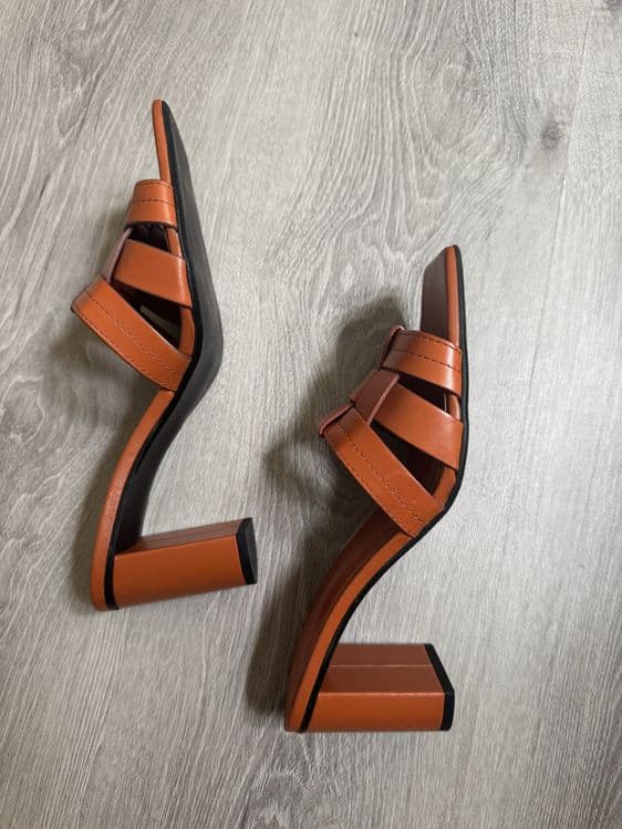 ZARA мюли кожаные — 3