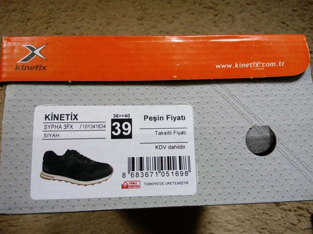 кроссовки Kinetix . Размер 39 — 1
