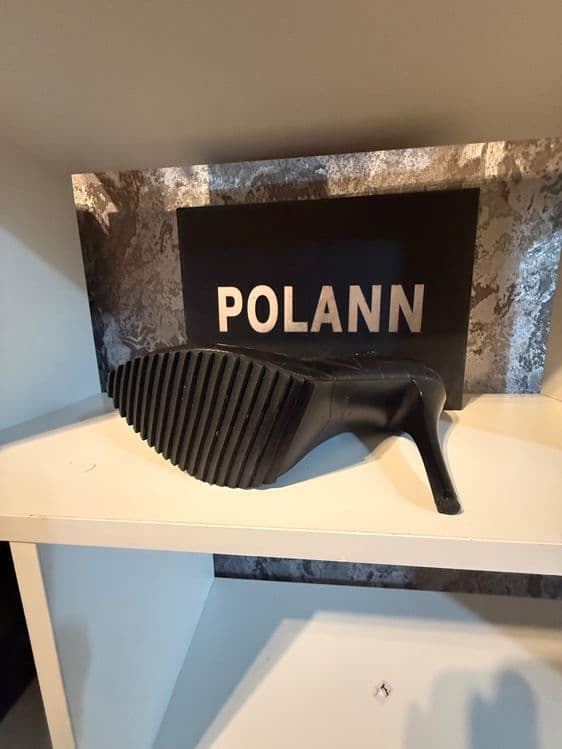 Ботильоны кожаные POLANN чёрные. — 4