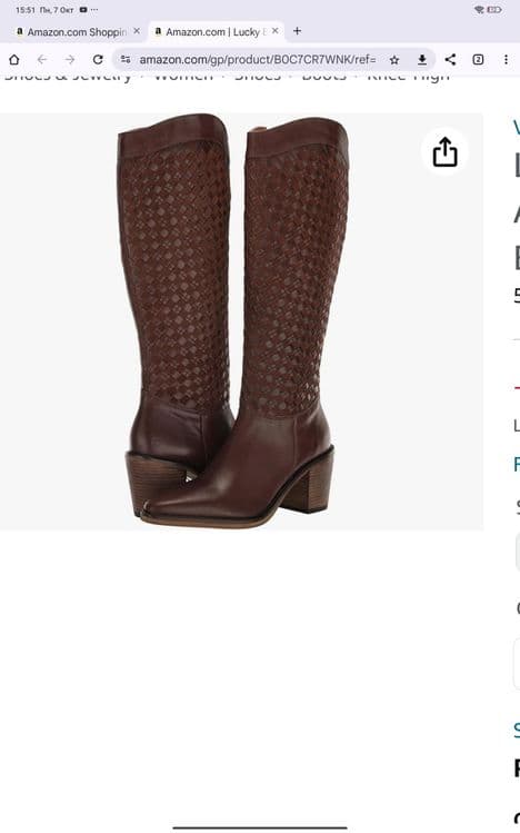 Lucky brand натуральная кожа из США сапоги — 1