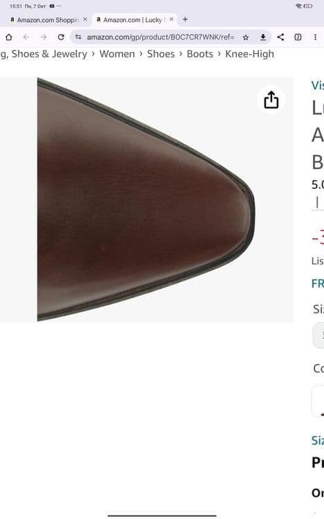 Lucky brand натуральная кожа из США сапоги — 4