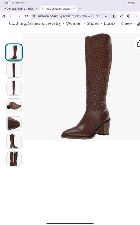 Lucky brand натуральная кожа из США сапоги — 5
