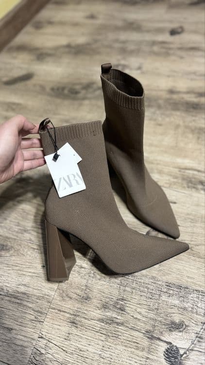 Ботильоны Zara на каблуке — 1