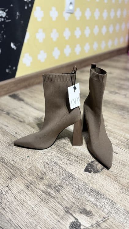Ботильоны Zara на каблуке — 2