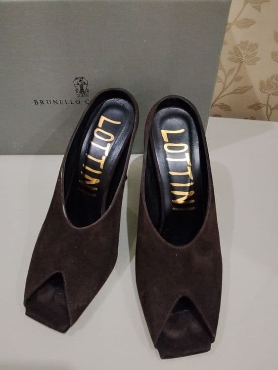 Новые замшевые туфли brunello cucinelli / lottini — 4