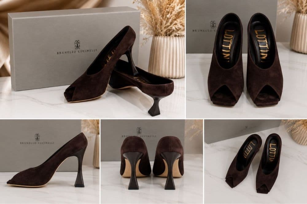 Новые замшевые туфли brunello cucinelli / lottini — 6