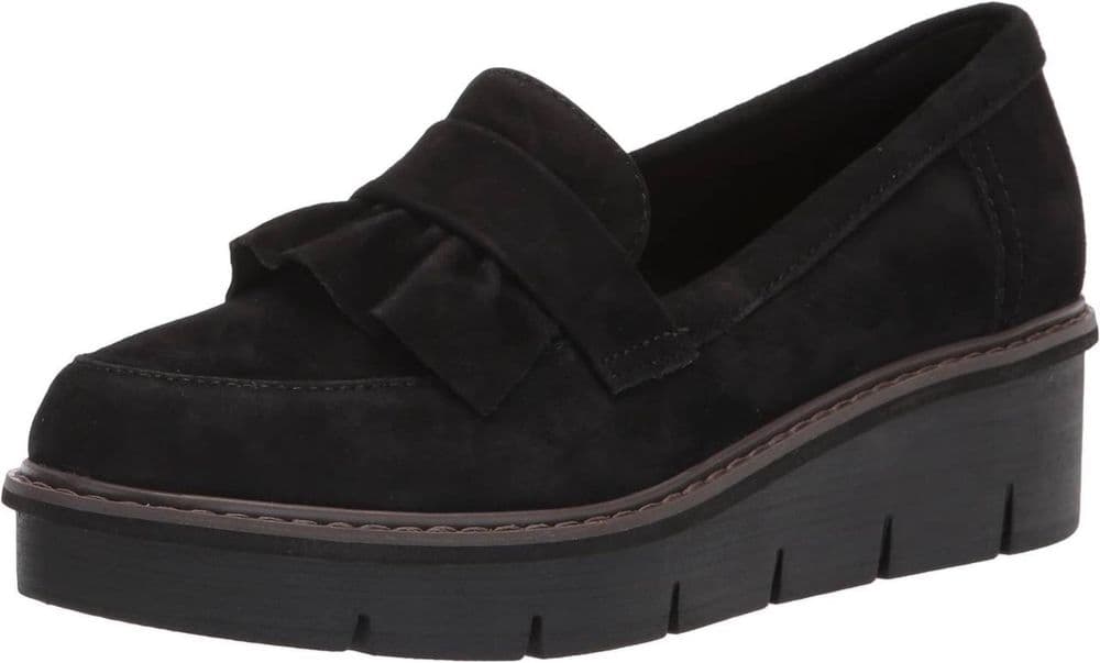Clarks, Airabell Slip. Кожаные/ замшевые лоферы из США. Разм 38.5 — 1