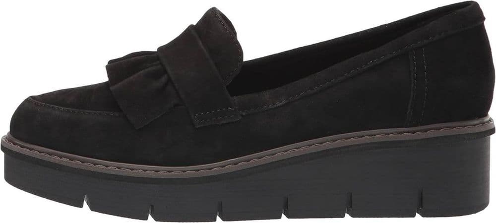 Clarks, Airabell Slip. Кожаные/ замшевые лоферы из США. Разм 38.5 — 8