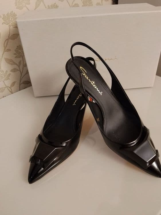 Оригинал Santoni Лаковые туфли, Италия Размер 38  с коробкой — 1