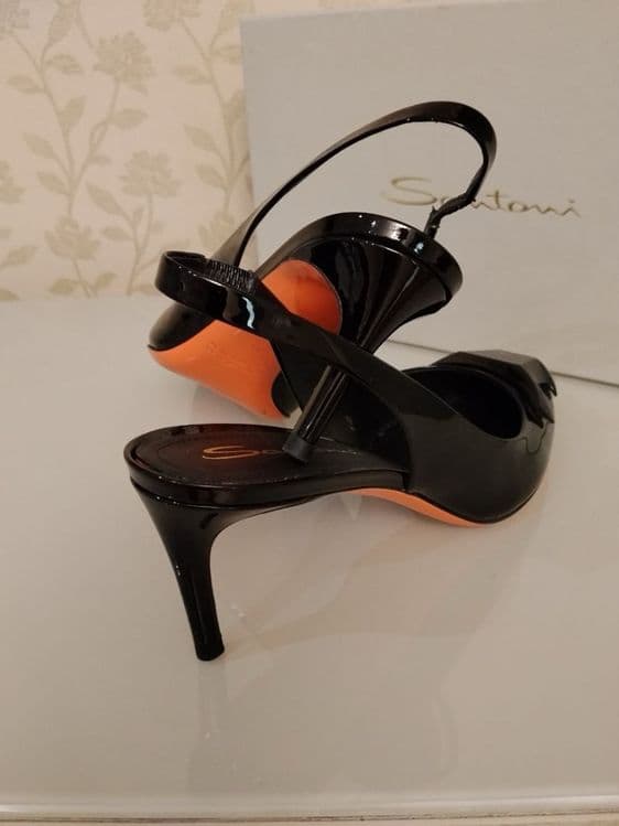 Оригинал Santoni Лаковые туфли, Италия Размер 38  с коробкой — 3