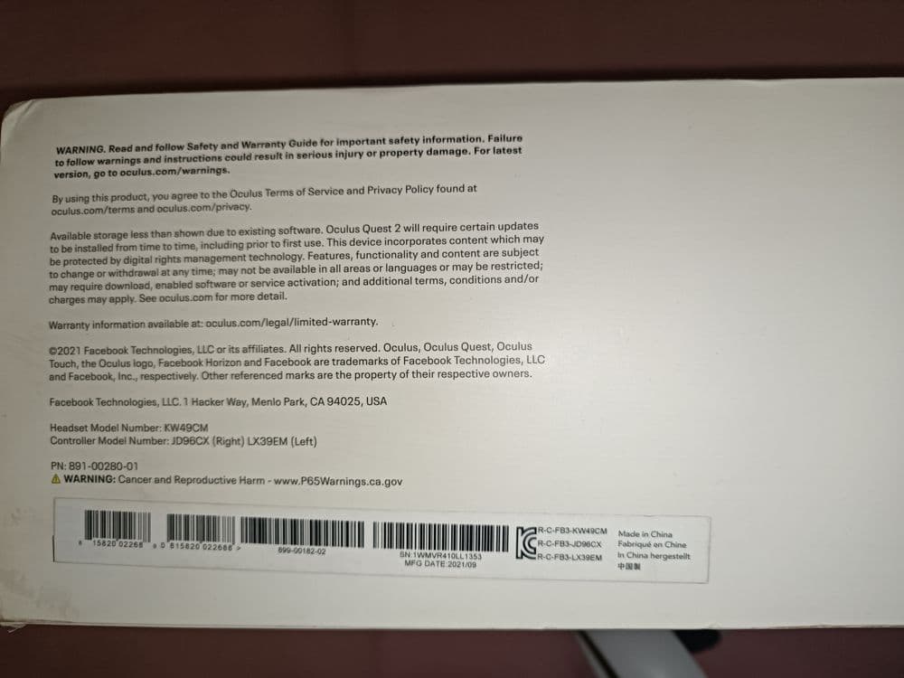 Oculus QUEST 2  VR ochki kafolati bilan. — 3