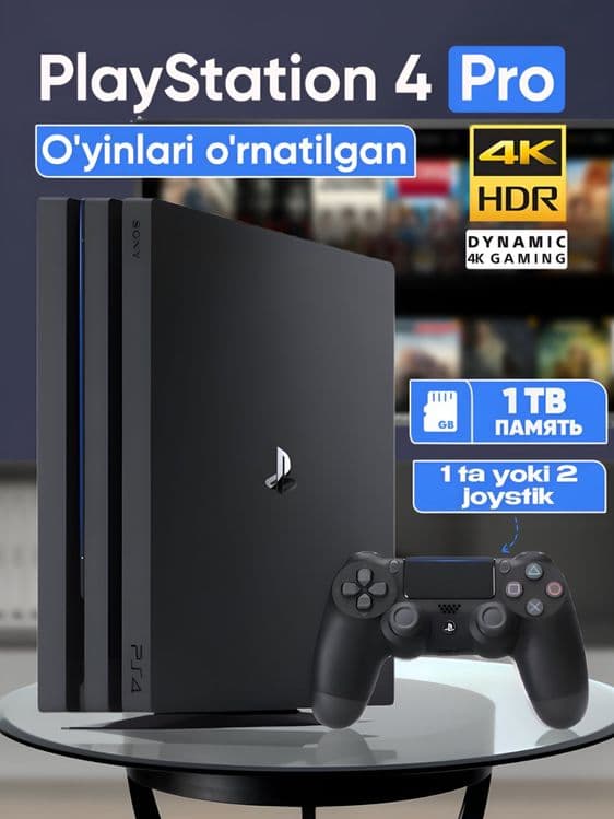 Playstation 4 pro 4k padejka 1 Tr top uyinlari bilan — 1