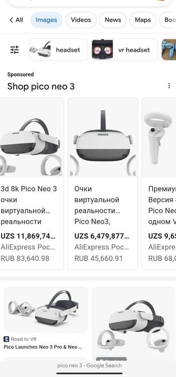 Pico Neo 3 VR Yangi 4K + bonus наушники — 2