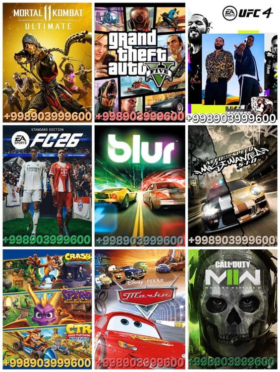 Playstation 5 PS3 PS4 PS5 uchun Top o'yinlar zapis — 1