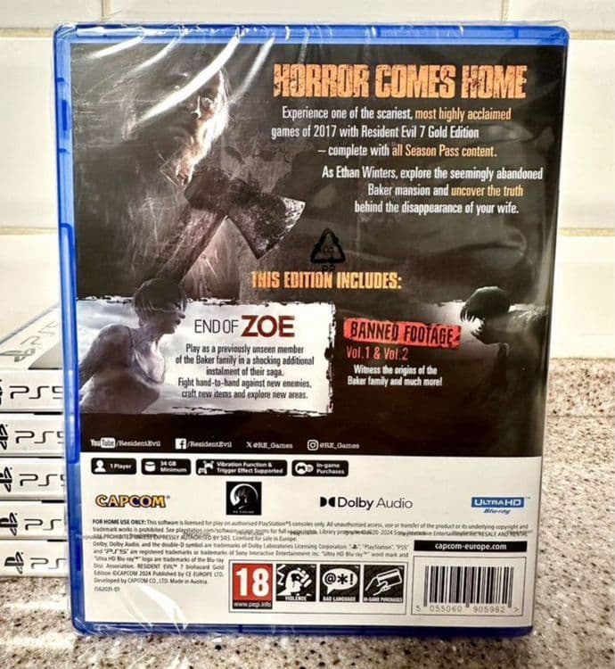 PS5 игра Resident Evil 7 Gold Edition (Запечатанные) — 2