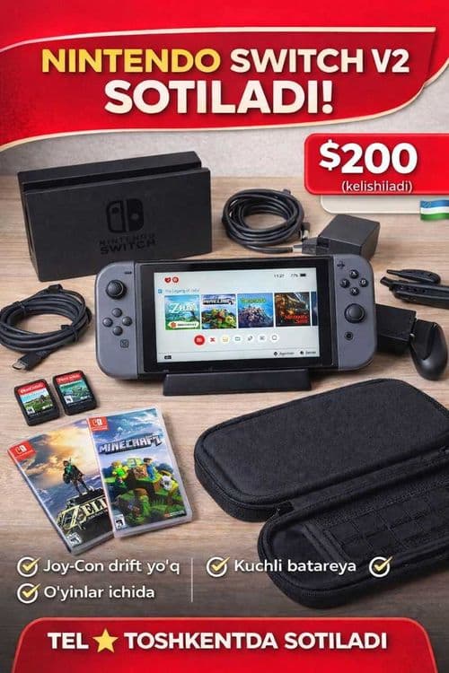 Nintendo Switch V2 sotiladi — 1