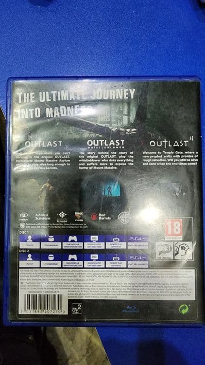 Продаю игру OUTLAST TRINITY на 2 дисках для PS4 — 3
