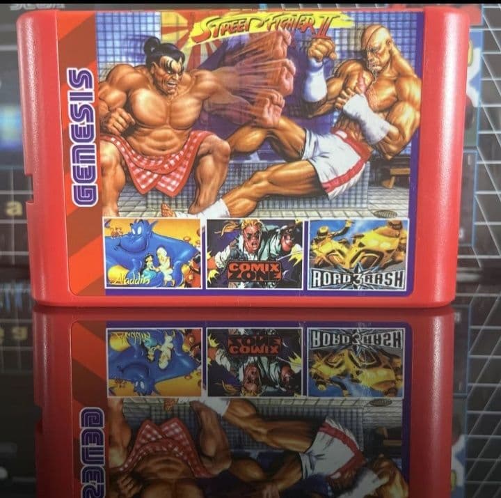 Sega 16 bit konsoli uchun kartrij (196 in1) — 2