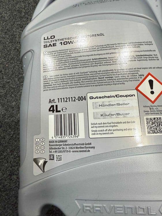Моторный масло Ravenol из Германии — 4