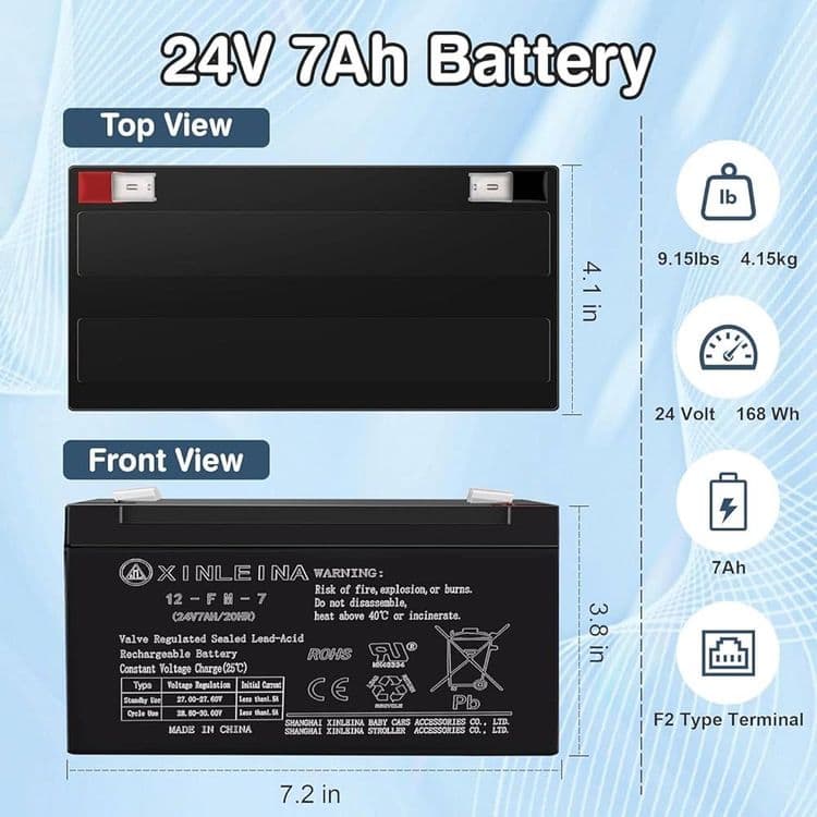 Замена аккумулятора детский электромобиль 24V 7AH батарея — 3
