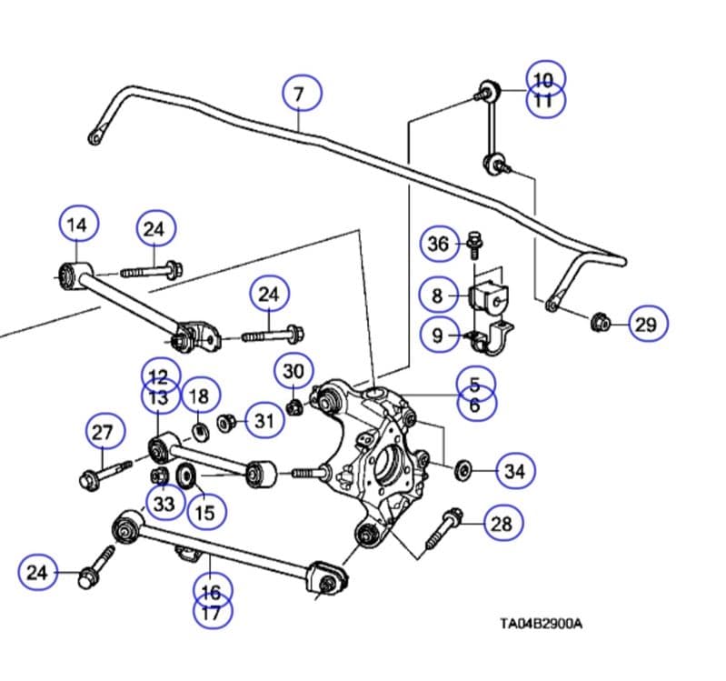 Honda Accord 8 сайлентблоки задние — 2