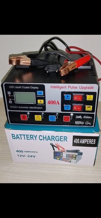 Автоматическая зарядка 12/24 V (7/400 AН), электронно-импульсная,новая — 2