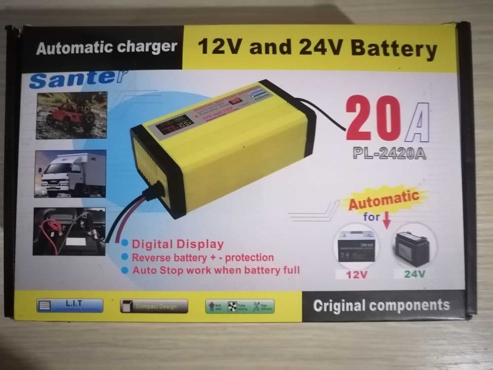 Автоматическая зарядка 12/24 V (7/400 AН), электронно-импульсная,новая — 6