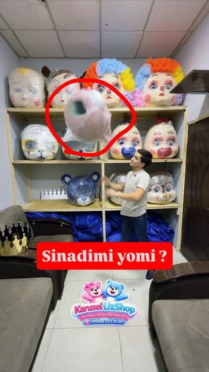 Ayiq animatr kukla multik qahramonlari sotiladi sotuvda optom narx — 1